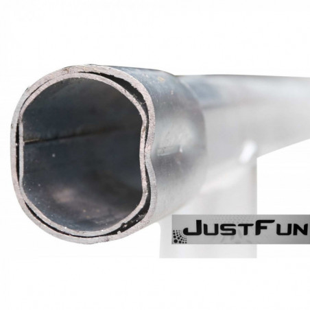 Батут Just Fun 252см Multicolor зовнішня сіткa + драбинка